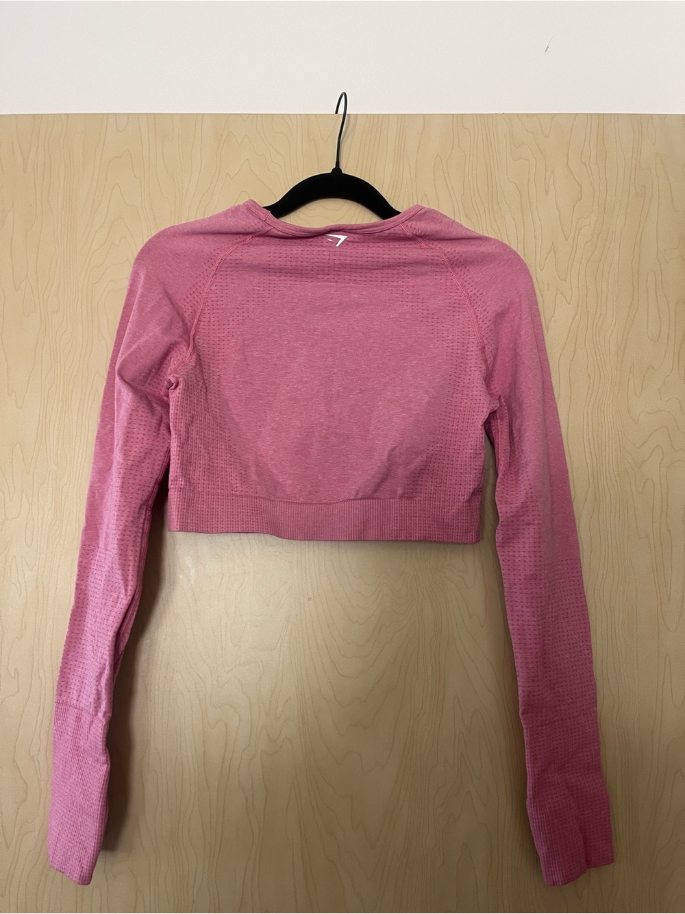 Gymshark Seamless Rose Pink Long Sleeve Crop Top